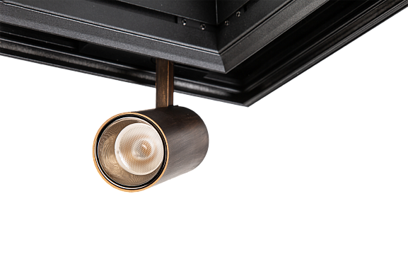 Светильник трековый для низковольтного трека SY Латунь, SY-601201-BR-10-36-NW. Фото 5