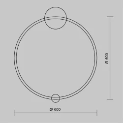 Настенный светильник (бра) Halo 4000 36Вт (Латунь)