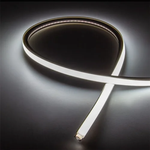 Силиконовая оболочка 14/10x10mm с LED лентой 24VDC, smd2121, 130led/m, 9.6W/m, white, IP67, S47 - фото I