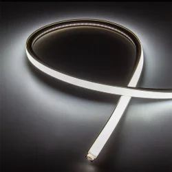 Силиконовая оболочка 14/10x10mm с LED лентой 24VDC, smd2121, 130led/m, 9.6W/m, white, IP67, S47