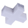 ULO-N11X-12W-6500K IP40 WHITE Светильник светодиодный X-образный, Белый свет 6500K, 1200Лм, Алюминий, Цвет белый, TM Uniel - фото 1