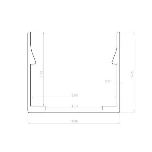 T1616 крепеж алюминиевый 16мм - фото II