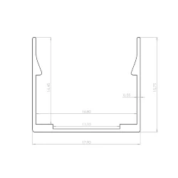 T1616 крепеж алюминиевый 16мм