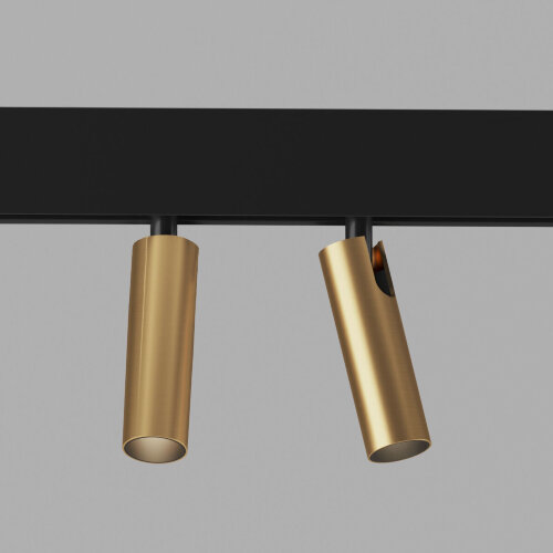 Slim Magnetic Трековый светильник 14W 4200K Dual латунь - фото 1