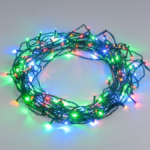 Гирлянда занавес на ель мульти 0,45*1,5м IP20 - Фото 5