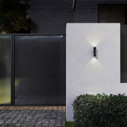 Настенный светодиодный светильник Tube double черный IP54 1502 TECHNO LED