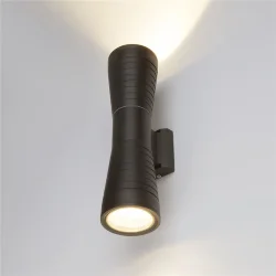 Настенный светодиодный светильник Tube double черный IP54 1502 TECHNO LED (044301)