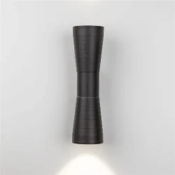 Настенный светодиодный светильник Tube double черный IP54 1502 TECHNO LED (044301)