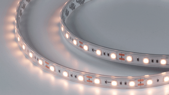 Светодиодная лента 14.4Вт 12В IP65 теплое свечение белое, DSG560-12-WW-65 - фото