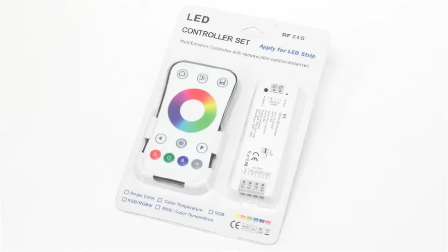 Контроллер с пультом RGB RF V3 IC80 (12-24V, 144-288W) - фото I