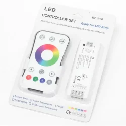 Контроллер с пультом RGB RF V3 IC80 (12-24V, 144-288W)