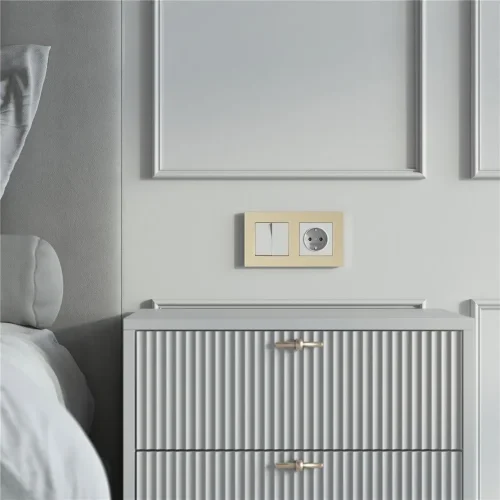 W0022911/ Рамка на 2 поста Slab (шампань софт) W0022911 - фото 4