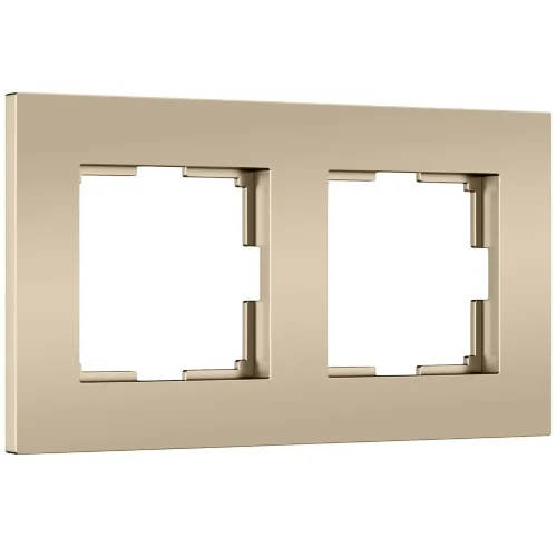 W0022911/ Рамка на 2 поста Slab (шампань софт) W0022911 - фото