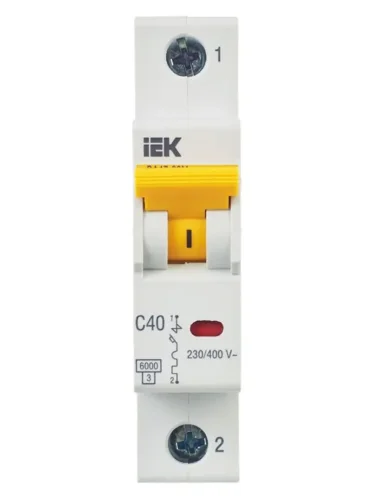 Выключатель автоматический модульный 1п C 40А 6кА ВА47-60M KARAT IEK MVA31-1-040-C - фото 2