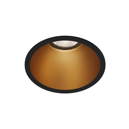 DK3026-BG Встраиваемый светильник, IP 20, 10 Вт, GU5.3, LED, черный/золотой, пластик. Фото 5