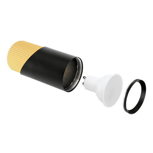 Светильник WOLTA WSL-GU10/06BG под лампу GU10 Черный / Золотой DOLCE - фото 4.