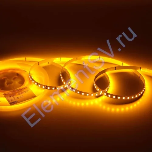Светодиодная лента Standart Pro class, 2835, 120 led/m, 8mm, без скотча, yellow, 24V, IP20, SL18 - фото.
