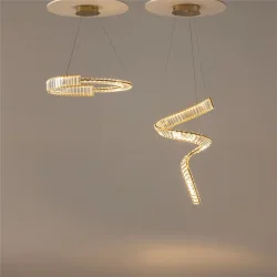 Подвесной светильник Krone 3000К 48Вт (Латунь)