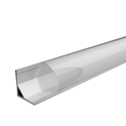 Профиль алюминиевый угловой, накладной  WOLTA WAP-S-16/16/2000-A серый 16х16х2000мм