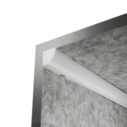 Профиль алюминиевый угловой, накладной  WOLTA WAP-S-16/16/2000-A серый 16х16х2000мм