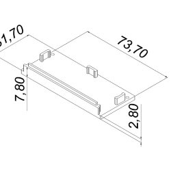 Заглушка для LC-LPSH-32104