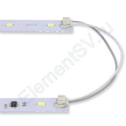 Светодиодная линейка 2835, 12 led, 220V, 6W, 450mm, D154, white