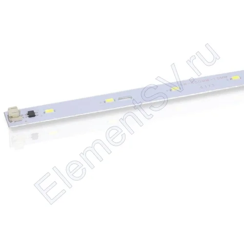 Светодиодная линейка 2835, 12 led, 220V, 6W, 450mm, D154, white - фото.