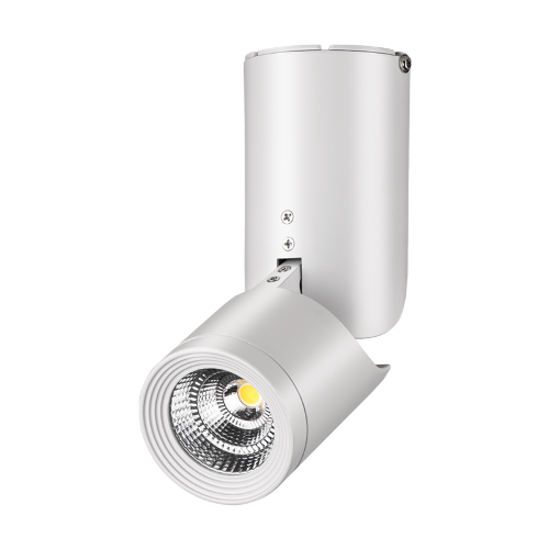 Светильник накладной светодиодный LUMIN'ARTE SPOT02 10W LED, 4000К, 800лм, D70x190мм, корп.металл, белый 1/20 - фото.