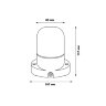 UWL-K01R 60W-E27 IP65 PINE Светильник влагозащищенный под лампу Е27, для бань и саун, до +125С, Цвет корпуса сосна - фото 8