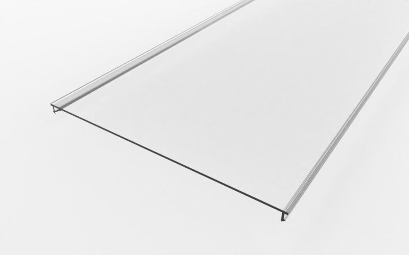 Рассеиватель поликарбонатный для профиля LC-LRM-P155-2 прозрачный - фото