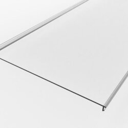 Рассеиватель поликарбонатный для профиля LC-LRM-P155-2 прозрачный