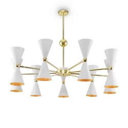 Подвесной светильник Vesper E14х18 (Белый и Золото)