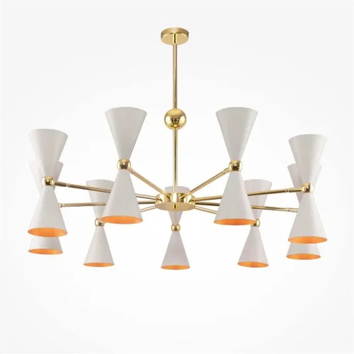 Подвесной светильник Vesper E14х18 (Белый и Золото) - фото 4