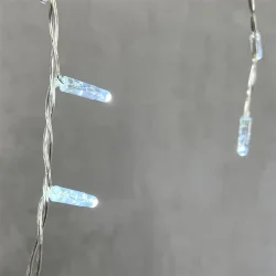 Гирлянда Бахрома с Колпачком 4,9 x 0,5 м Белая 220В, 189 LED, Провод Прозрачный ПВХ, IP65