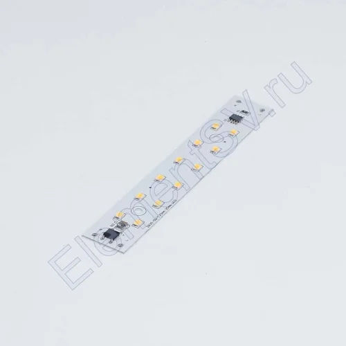Светодиодная линейка 2835, 2х6 led, 220V, 5W, 120mm, D173, warm white - фото.