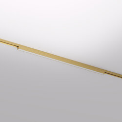 Светильник для трека SHINE LINEAR со светодиодом, L601*W19*H27, 48V DC, 24W, RA?90, 3000K, IP20, сатинированная латунь, алюминий, Denkirs DK5752-SB