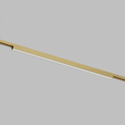 Светильник для трека SHINE LINEAR со светодиодом, L601*W19*H27, 48V DC, 24W, RA?90, 3000K, IP20, сатинированная латунь, алюминий, Denkirs DK5752-SB