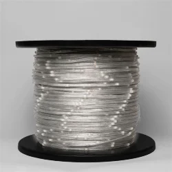 Гирлянда Роса Про 1м Тепло-Белая 24В, 10 LED, Провод Прозрачный ПВХ, IP65