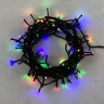 Гирлянда Нить 10м Разноцветная 24В, 100 LED, Провод Черный ПВХ, IP54. Фото 1.