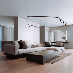 Module System Набор подвеса угловой без питания (черный) 85188/00