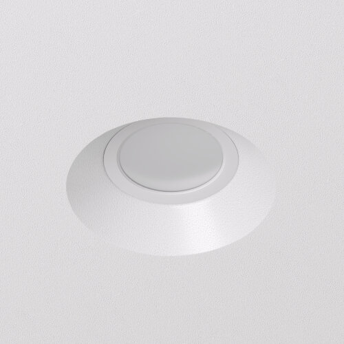 DK2081-WH Встраиваемый точечный светильник для натяжных ПВХ потолков INVIZ, IP 20, до 9 Вт, GU10, LED, белый, ABS-пластик. Фото 2