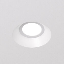 Встраиваемый точечный светильник для натяжных ПВХ потолков INVIZ, IP 20, до 9 Вт, GU10, LED, белый, ABS-пластик, Denkirs DK2081-WH