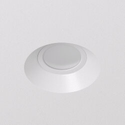 Встраиваемый точечный светильник для натяжных ПВХ потолков INVIZ, IP 20, до 9 Вт, GU10, LED, белый, ABS-пластик, Denkirs DK2081-WH