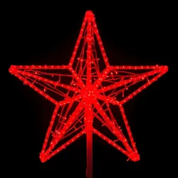 Макушка &amp;#171;Кремлевская Звезда&amp;#187; 70 см, Красная, 220В