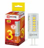 Лампа светодиодная LED-JC-VC 3Вт 12В G4 3000К 260Лм IN HOME - Фото