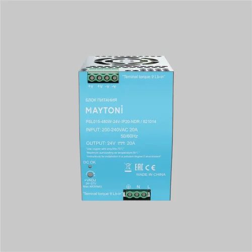 Источник напряжения PSL015 24В 480Вт IP 20 821014 (Серебро) - фото 2