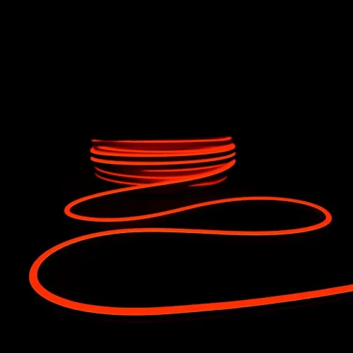 Односторонний Гибкий Неон 6х12мм Оранжевый 12В, IP65. Фото 5.