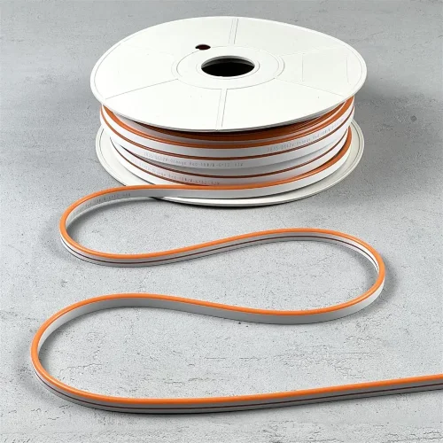 Односторонний Гибкий Неон 6х12мм Оранжевый 12В, IP65. Фото 7.