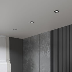 Светильник встраиваемый светодиодный Even черный 25094/LED