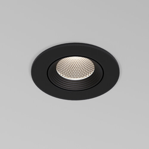 Светильник встраиваемый светодиодный Even черный - Фото 2